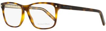推荐Ermenegildo Zegna Men's Rectangular Eyeglasses EZ5170 052 Havana 56mm商品