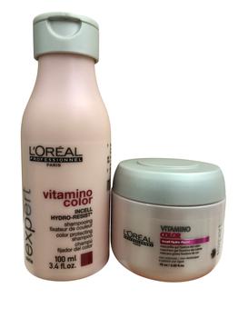推荐L'Oreal Vitamino Color Travel Shampoo 3.4 OZ & Masque 2.56 OZ set商品