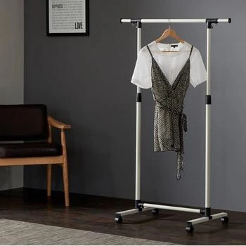 Streamdale Furniture | Streamdale Short Clothing Racks for Hanging Clothes with Bottom Shelves and Wheels Heavy Duty Rolling Clothes Rack Kids Clothing Rack for Adult Coat,商家Premium Outlets,价格¥428