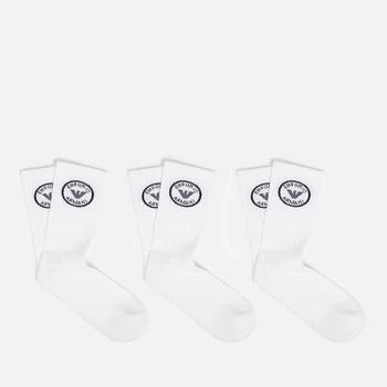 推荐Emporio Armani 3 Pack Cotton-Blend Socks商品