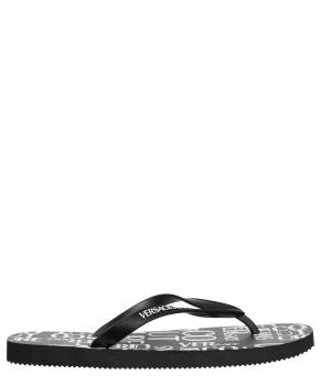 推荐Versace 男士拖鞋 74YA3SQ7ZS624L01 黑色��商品