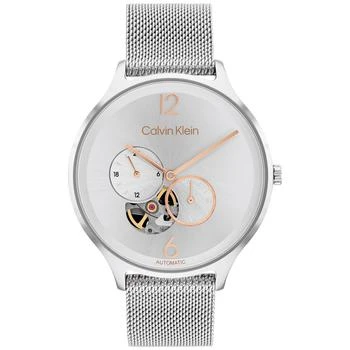 Calvin Klein | Men's Automatic Timeless Stainless Steel Mesh Bracelet Watch 38mm 7.4折×额外8.5折, 额外八五折
