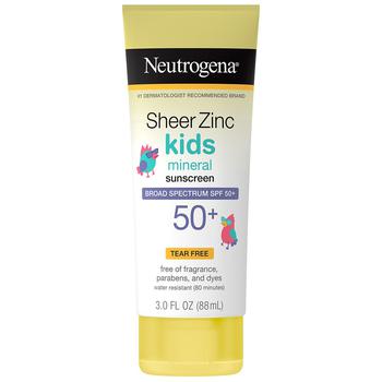Neutrogena | Sheer Zinc Kids Mineral Sunscreen Lotion SPF 50+商品图片,4.9折, 独家减免邮费
