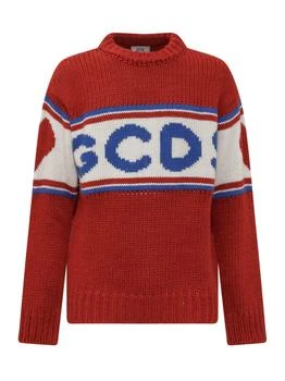 GCDS | GCDS Logo Tape Knit Sweater 5.7折