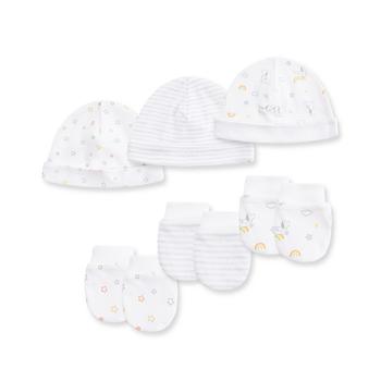 商品Little Me | Baby Boys and Baby Girls Hats and Scratch Mittens, 6 Piece Set,商家Macy's,价格¥156图片