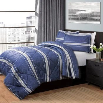 Lush Decor | Marlton Stripe Comforter Set Back To Campus Dorm Room Bedding,商家Premium Outlets,价格¥369