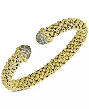 Macy's | Diamond Mesh Cuff Bracelet (1/2 ct. t.w.) in Sterling Silver or 14k Gold-Plated Sterling Silver,商家Macy's,价格¥3239