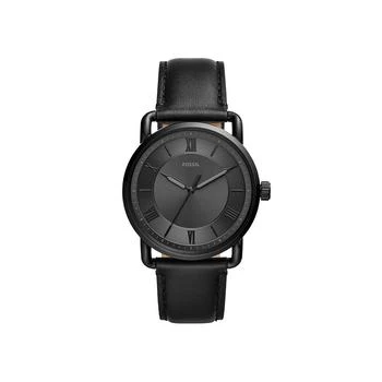 推荐Men's Copeland Black Leather Strap Watch 42mm商品