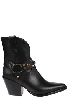 PINKO | Pinko Stud-Embellished Zipped Ankle Boots商品图片,6.7折起