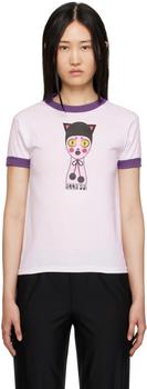 推荐White & Purple Cat Dolly Head T-Shirt商品