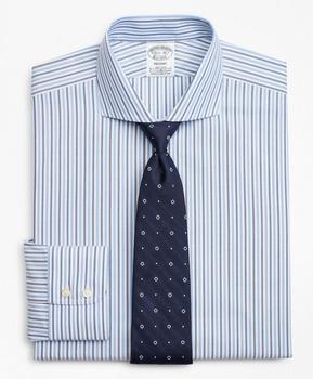 布克兄弟怎么样, Brooks Brothers | Stretch Regent Regular-Fit Dress Shirt, Non-Iron Royal Oxford Stripe商品图片 3.9折