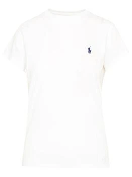 推荐Polo Ralph Lauren Logo Embroidered Crewneck T-Shirt商品
