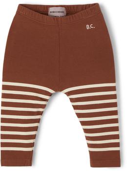 BOBO CHOSES | Baby Brown Striped Leggings商品图片,独家减免邮费