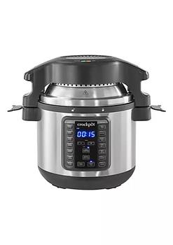 商品Crock-Pot - 8-Qt. Express Crock Programmable Slow Cooker and Pressure Cooker with Air Fryer Lid - Stainless Steel图片