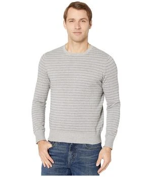 推荐Cotton-Cashmere Piqué Line Stripe Crewneck Sweater商品