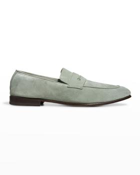 zegna鞋, Zegna | Men's Suede Lasola Penny Loafers商品图片 4.8折