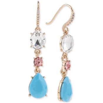 Charter Club | Gold-Tone Crystal China Blue Drop Earrings, Created for Macy's商品图片,4折