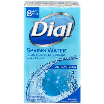 商品Dial | Antibacterial Bar Soap Spring Water,商家Walgreens,价格¥53图片
