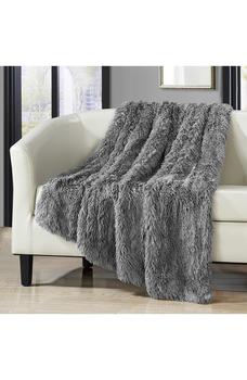 商品CHIC | Silver Alaska Faux Fur Throw Blanket,商家Nordstrom Rack,价格¥244图片