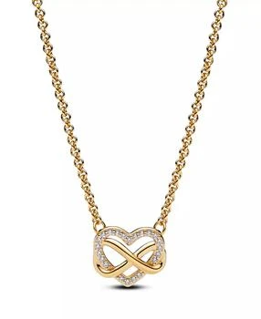 PANDORA | Sparkling Infinity Heart Collier Necklace,商家Macy's,价格¥1330