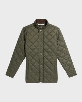 Peter Millar | Boy's Suffolk Quilted Solid Coat, Size XXS-XL,商家Neiman Marcus,价格¥1502