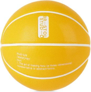 Bristol Studio | SSENSE Exclusive Yellow Pebbled Leather Basketball,商家Ssense US,价格¥295