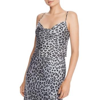 商品Bardot | Bardot Womens Leopard Print Cowl Neck Camisole Top,商家BHFO,价格¥57图片