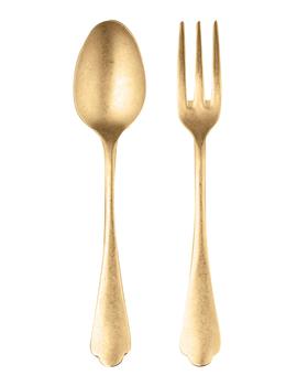 商品Mepra | Dolce Vita Pewter Oro Serving Utensil Set,商家Neiman Marcus,价格¥1237图片