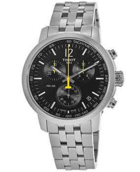 Tissot PRC 200 Quartz Chronograph Black Dial Steel Men's Watch T114.417.11.057.00 product img