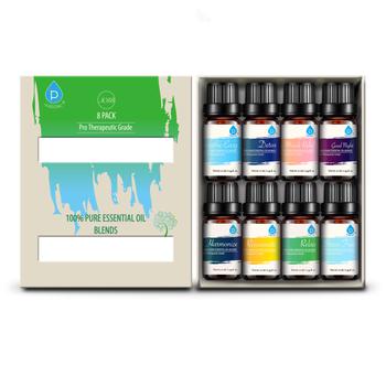 商品Blends of 100% Pure Essential Aromatherapy Oils Gift Set-8 Pack , 10ML图片