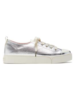 kate spade帆布包, Kate Spade | Kaia Metallic Canvas Platform Sneakers商品图片 5.5折