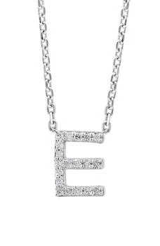Effy | White Sapphire Initial Pendant Necklace,商家Nordstrom Rack,价格¥1118