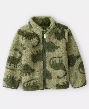 Carter's | Boys Toddler 2T-5T Dinosaur Sherpa Zip-Up Jacket,商家Macy's,价格¥141