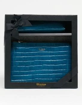 推荐Dune wristlet pouch gift set in teal croc商品