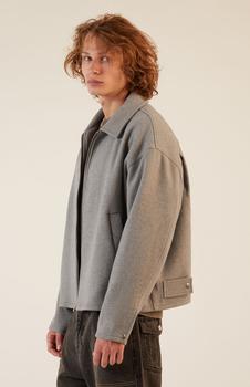 Shop Gray Blouson Jacket on Sale at BeyondStyle – Get 32% Off Gray