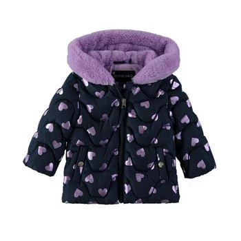 S Rothschild & CO | Rothschild Baby Girls Foil Heart Quilted Jacket with Mittens,商家Macy's,价格¥277