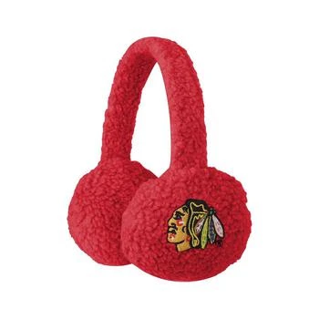 FOCO | Men's and Women's Red Chicago Blackhawks Sherpa Earmuffs,商家Macy's,价格¥111