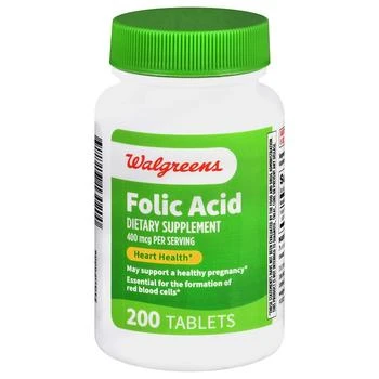 Walgreens | Folic Acid 400 mcg Tablets (200 days),商家Walgreens,价格¥50