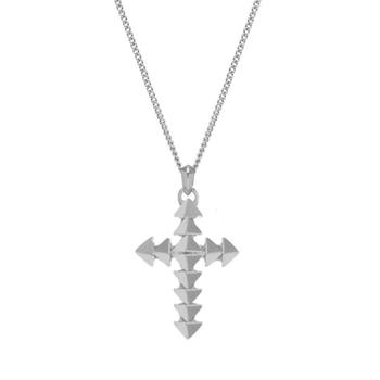 商品Echo Cross Necklace in Silver图片