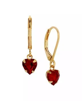 2028 | Crystal Heart Drop Earrings,商家Macy's,价格¥144