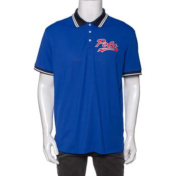推荐Polo Ralph Lauren Performance Blue Jersey Logo Printed Polo T-Shirt L商品