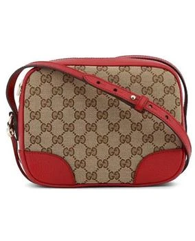 Gucci | Gucci Guccissima Red and Beige Canvas with Leather Trim Women's Crossbody Bag 449413 KY9LG 8606 8.9折