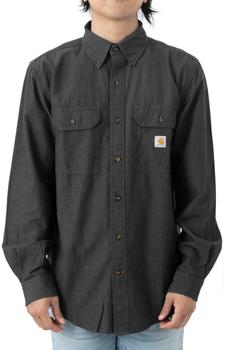 美国卡哈特, Carhartt | (104368) Original Fit Midweight L/S Button-Up Shirt - Black Chambray商品图片 