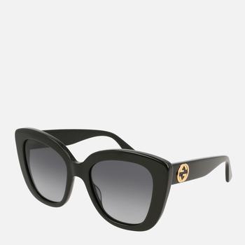推荐Gucci Women's Cat Eye Acetate Sunglasses商品