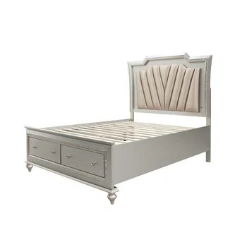 Simplie Fun | Kaitlyn California King Bed in PU & Champagne,商家Premium Outlets,价格¥12113