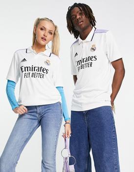 推荐adidas Football Real Madrid 2022/23 unisex Home shirt in white商品