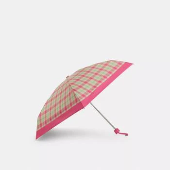 Coach | Uv Protection Mini Umbrella With Plaid Print,商家Coach Outlet,价格¥253
