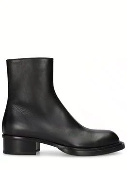 Alexander McQueen | Cuban Stack Leather Boots 