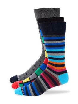 推荐​​3-Pack Patterned Crew Socks商品