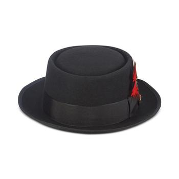 SCALA, SCALA | Men's Wool Pork Pie Hat商品图片 额外7.5折, 额外七五折